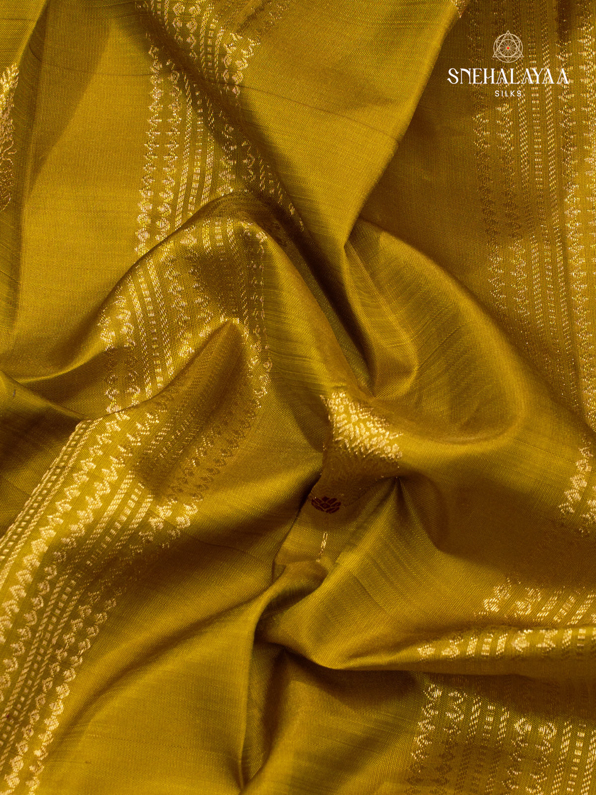 Mustard Yellow Kanjivaram Silk Saree